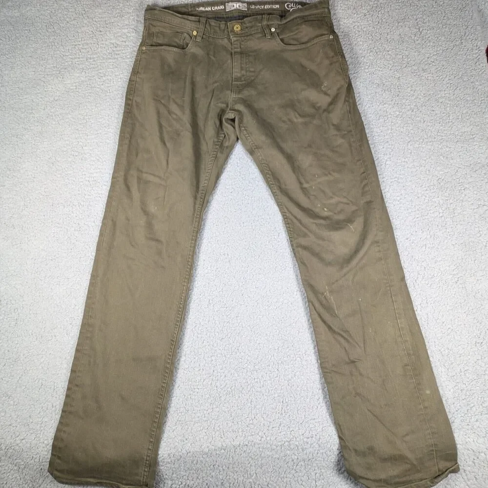Jordan Craig Jeans Mens Size 34x32 Green Legacy Edition Collins Jeans